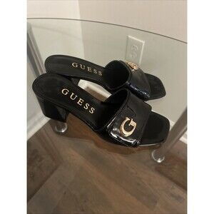 Women's Guess Gallai Block Heel Slip-On Sandals, Sz 6.5 M